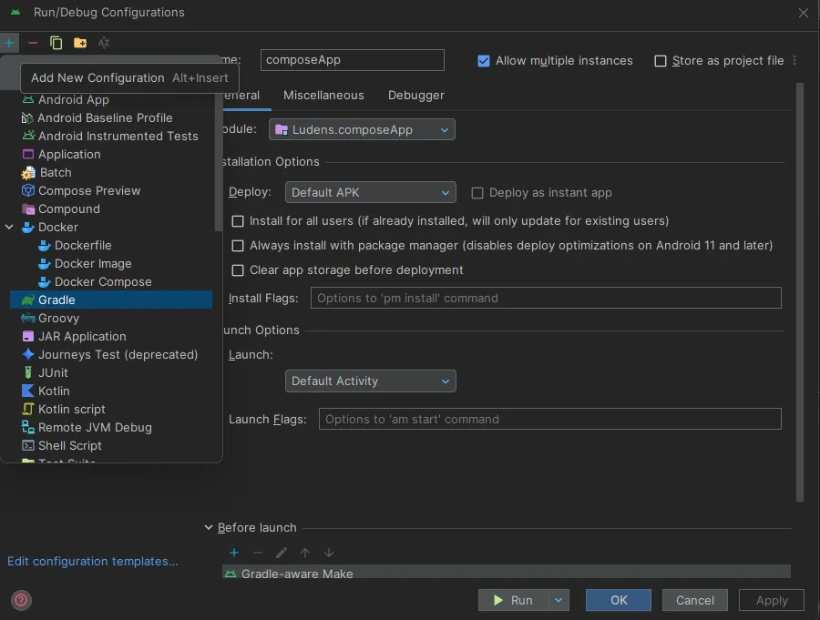 Creating a new Gradle task.